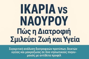 Η διατροφή που χτίζει ή καταστρέφει την υγεία, 2 νησιά, 2 αντίθετες ζωές